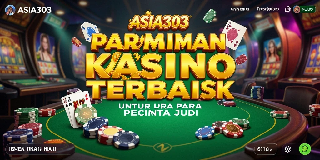 Screenshot utama menunjukkan gameplay seru dalam aplikasi Kasino ASIA303.