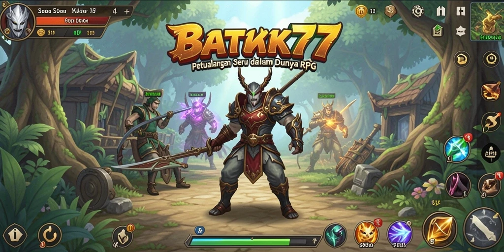 Tangkapan layar gameplay BATIK77 dengan aksi RPG yang seru.
