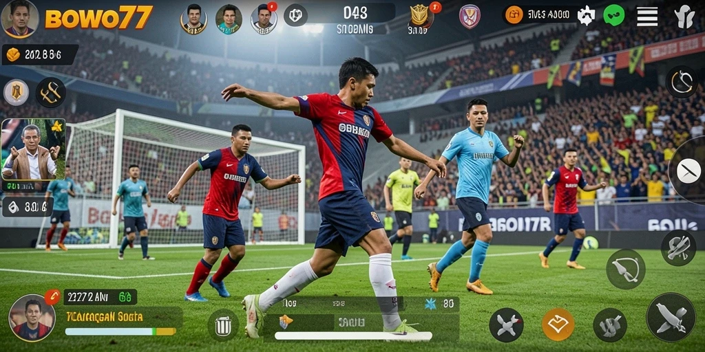Tampilan gameplay seru dari BOWO77 yang menarik dan kompetitif.