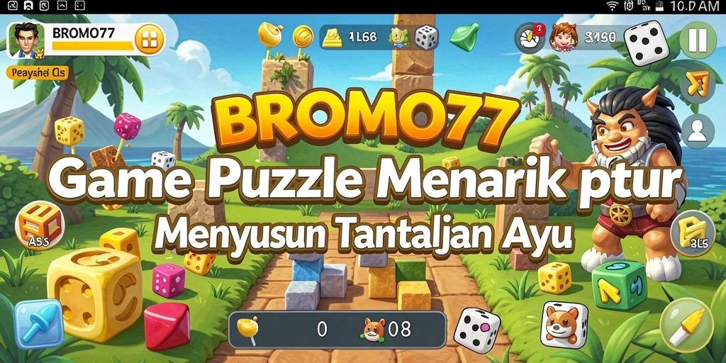 Screenshot gameplay <strong>BROMO77</strong> menampilkan tantangan puzzle yang menarik.