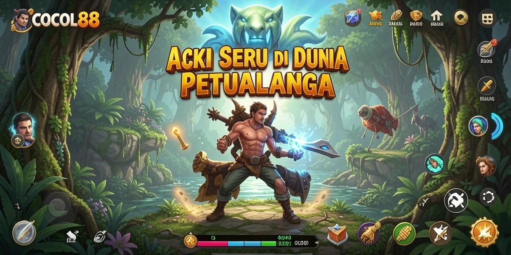 Screenshot COCOL88 menampilkan aksi mendebarkan saat berkelahi dengan musuh.