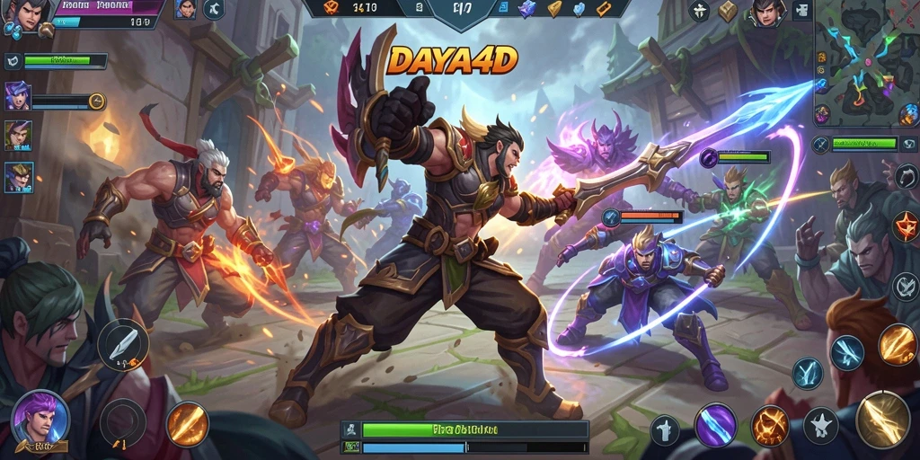 Menampilkan aksi intens di peta berwarna-warni dalam <strong>DAYA4D</strong>