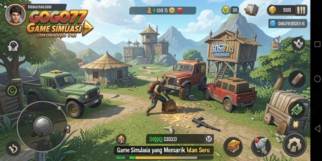 Tampilan gameplay menarik dari GOGO77 yang menyimulasikan kehidupan nyata.
