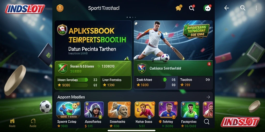 Tampilan gameplay taruhan olahraga yang menarik di INDSLOT.