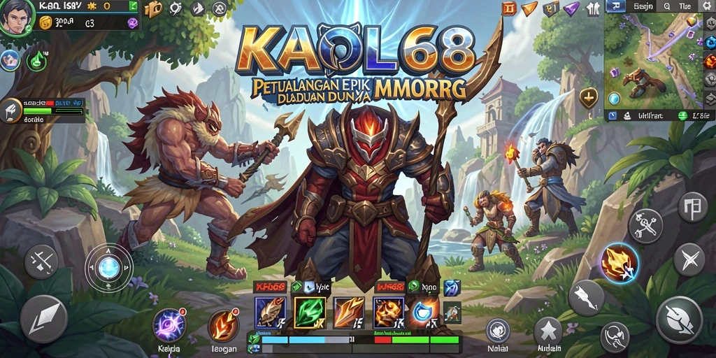 Gameplay KAOL68 yang penuh aksi dan petualangan di dunia fantasi.