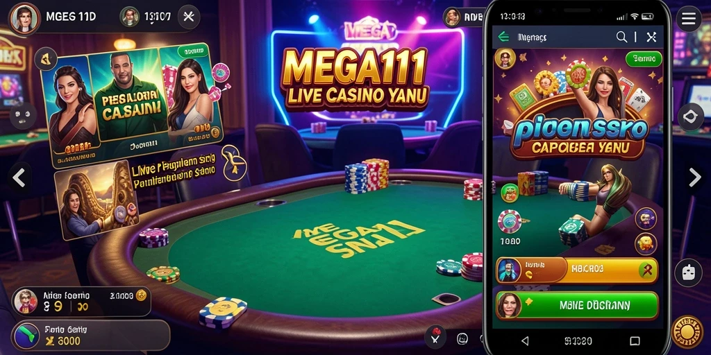 Tampilan gameplay Live Casino yang seru dan interaktif.