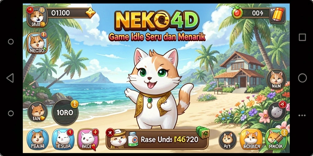 Tampilan gameplay <strong>NEKO4D</strong> yang memikat dan seru.