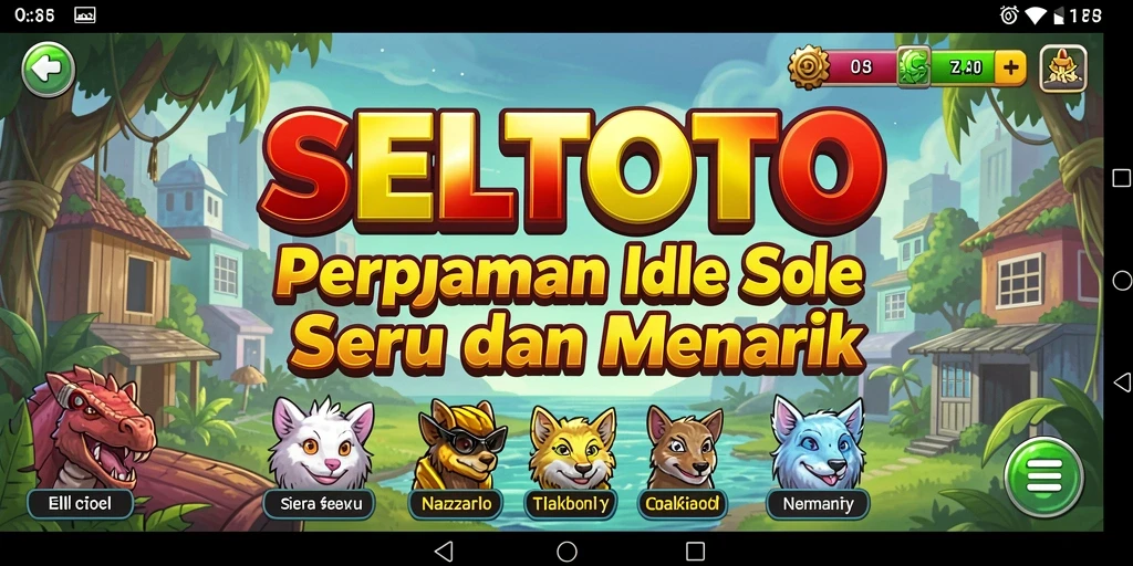 Screenshot gameplay SELTOTO menampilkan keseruan permainan Idle.