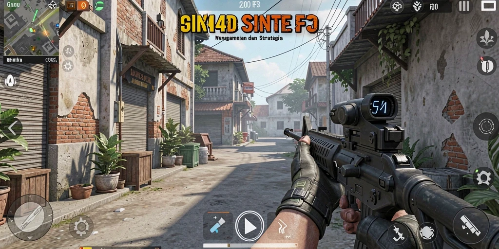 Tampilan gameplay dinamis dan intens di SINTE4D.