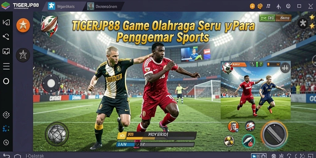 Tampilan gameplay TIGERJP88 menampilkan aksi olahraga yang seru dan mendebarkan.