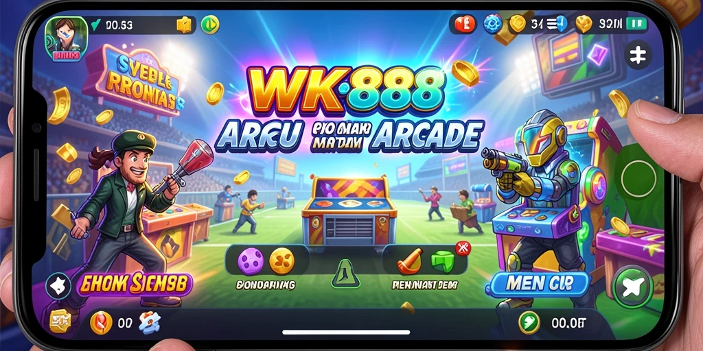Tampilan gameplay menarik dan penuh aksi dari WK888.